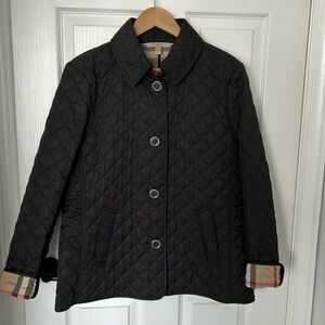 Burberry quilted shell jacket.